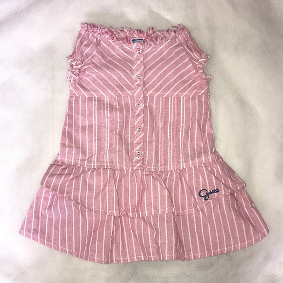 Guess Pink Striped Flare Sundress — 12M 👶🏻 - Picture 2 of 2